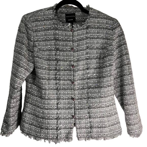 Doncaster Women's Dress Jacket Size 8 (Runs Smaller See Measurements) Gray Retro - Picture 1 of 12
